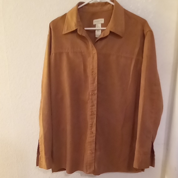 Liz Claiborne Tops - Suede top
